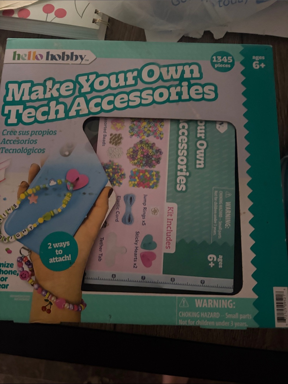hello hobby Make Your Own Tech Accessories Kit - Teal & Pink